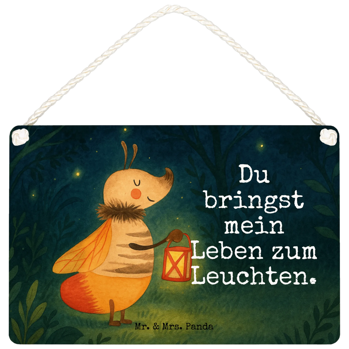 Decorative sign Firefly Design small animals, card, good mood, cute, gift ideas, gifts, funny sayings, cute animal motives, animal lover, hand drawn, special gifts, magic, marriage proposal, anniversary, proof of love, love saying, favourite person, butterfly, glow, glowworm