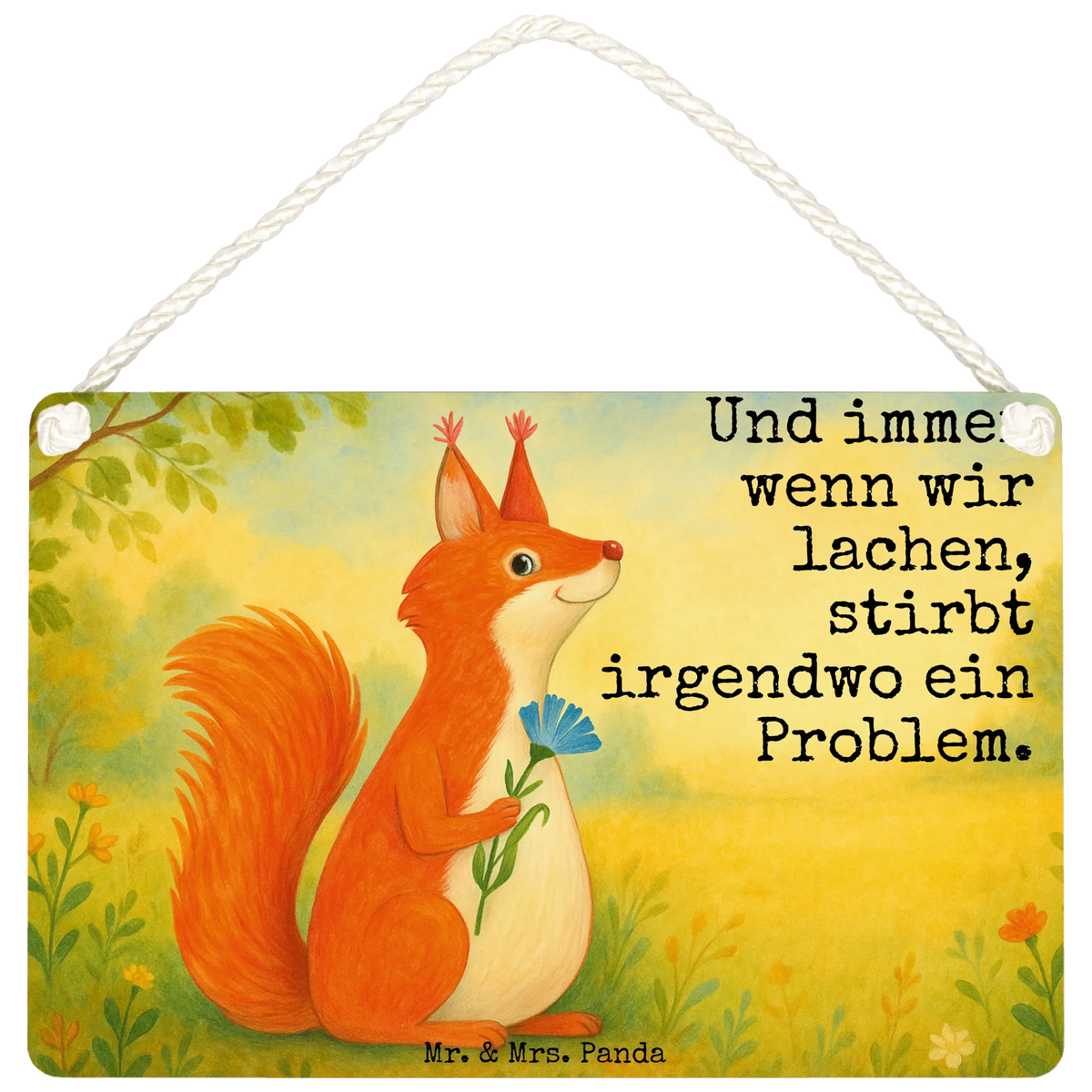 Decorative sign Squirrel flower Design card, gift ideas, gifts, small animals, cute, cute animal motives, hand drawn, funny sayings, good mood, special gifts, animal lover, fun, Squirrel, motivation sayings, positive saying, happy saying, motivation pictures, saying decoration, laughter
