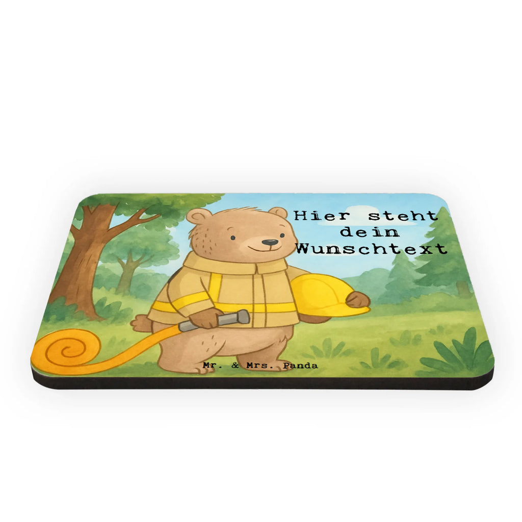 Personalized Magnet bear Volunteer firefighter Design Gift, sport, hobby, giving, thank you, award, profit, athlete, Volunteer fire brigade, fire brigade festival, youth fire brigade