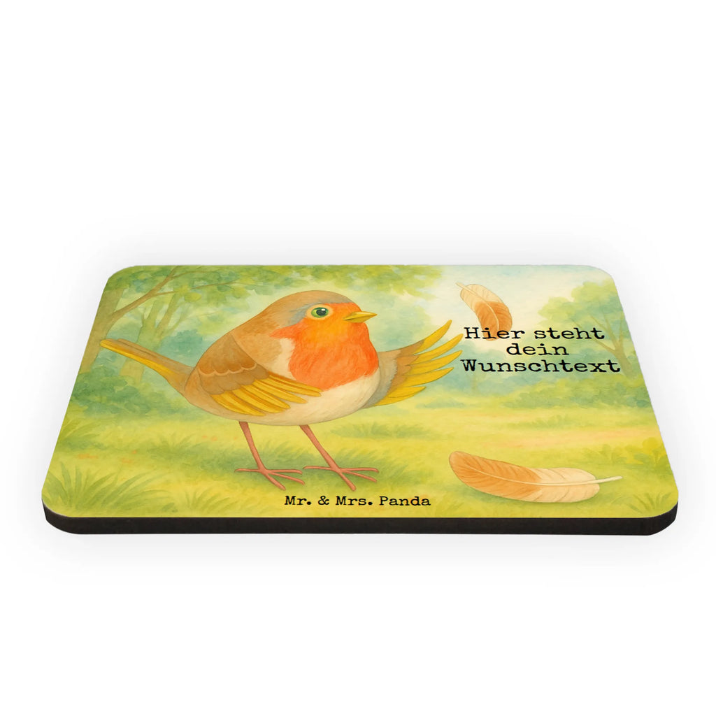 Personalizowany Magnes rudzik Pióra Design Motywy zwierzęce, dobra energia, zabawne powiedzonka, zwierzęta