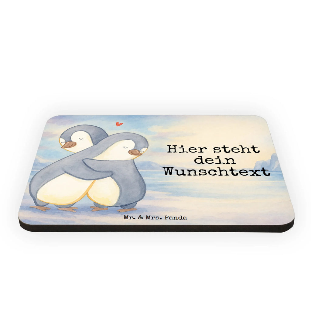 Personalizowany Magnes pingwiny Przytulanie Design Miłość, partner, przyjaciel, przyjaciółka, mąż, żona, wesele, zaręczyny, prośba o rękę, prezent miłosny, rocznica, dzień ślubu