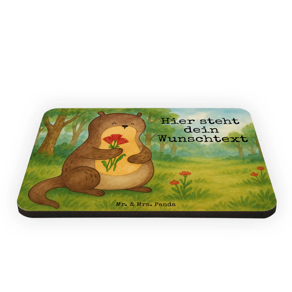 Personalizowany Magnes wydra bukiet kwiatów Design Kuna, wydra, morska wydra