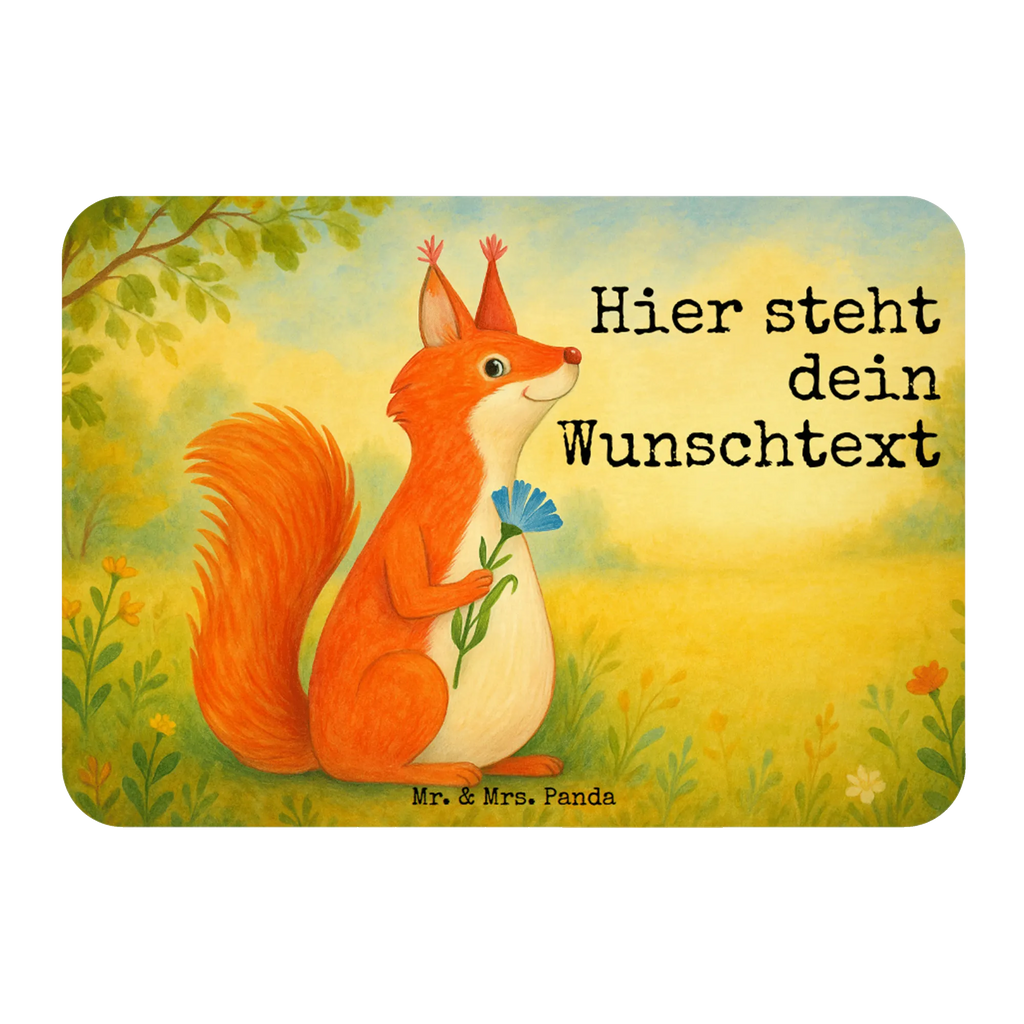 Personalizowany Magnes wiewiórka kwiat Design Motywy zwierzęce, dobra energia, zabawne powiedzonka, zwierzęta