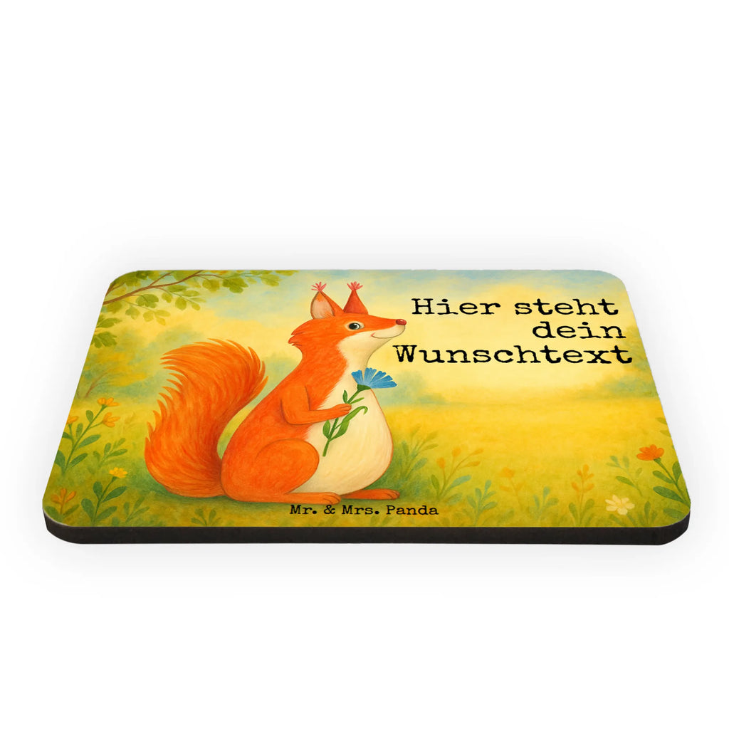 Personalizowany Magnes wiewiórka kwiat Design Motywy zwierzęce, dobra energia, zabawne powiedzonka, zwierzęta