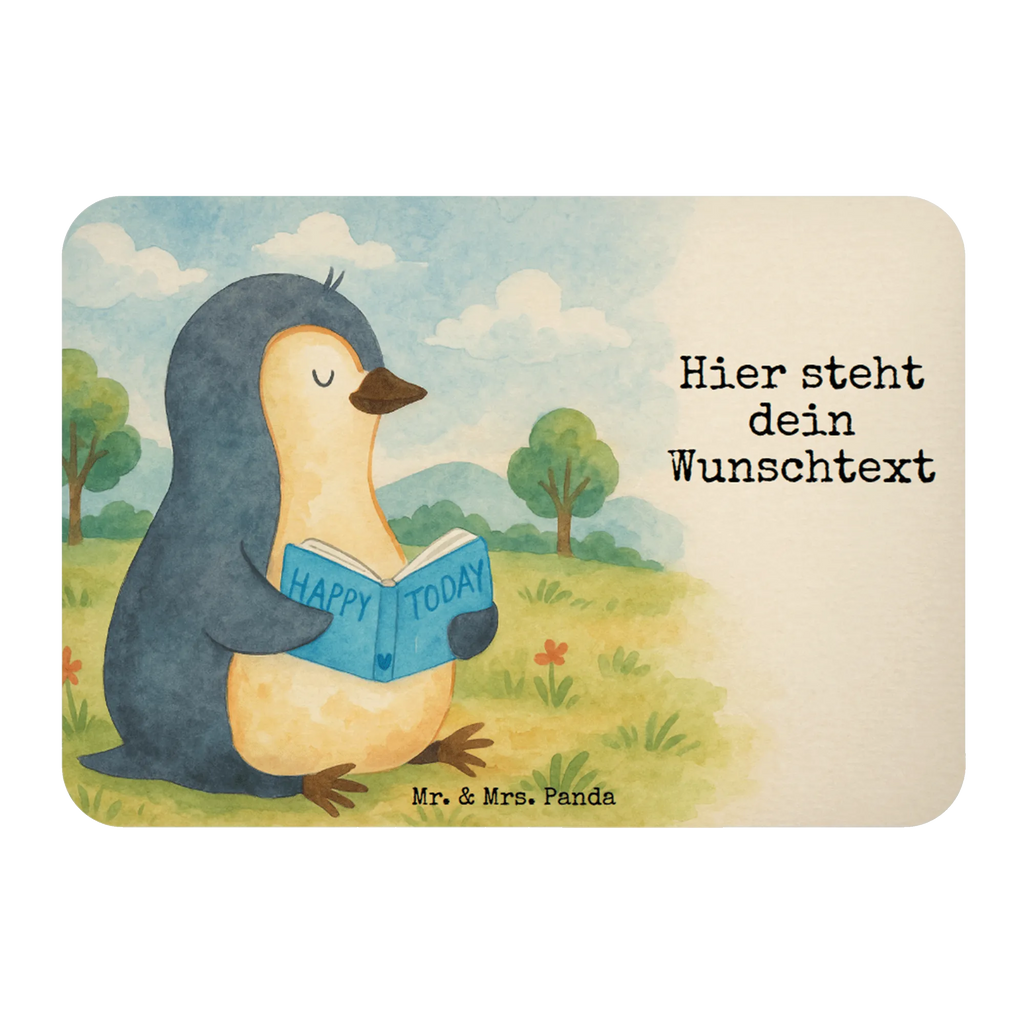 Personalized Magnet Penguin A book Design Penguin, North Pole, Winter, Penguins, bookworm, penguins, reading, vacation, holidays, doing nothing, lazing around, leisure, book