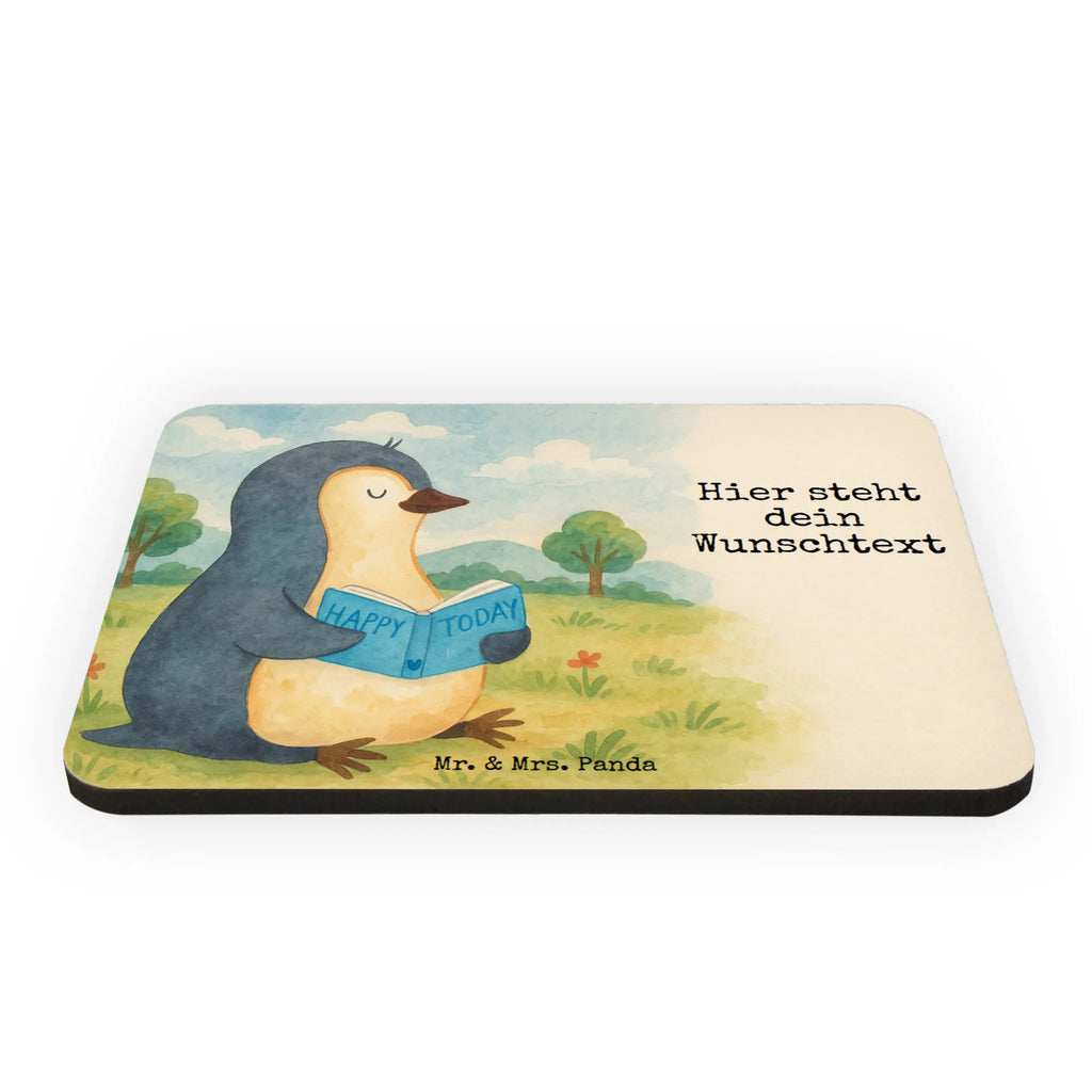 Personalized Magnet Penguin A book Design Penguin, North Pole, Winter, Penguins, bookworm, penguins, reading, vacation, holidays, doing nothing, lazing around, leisure, book