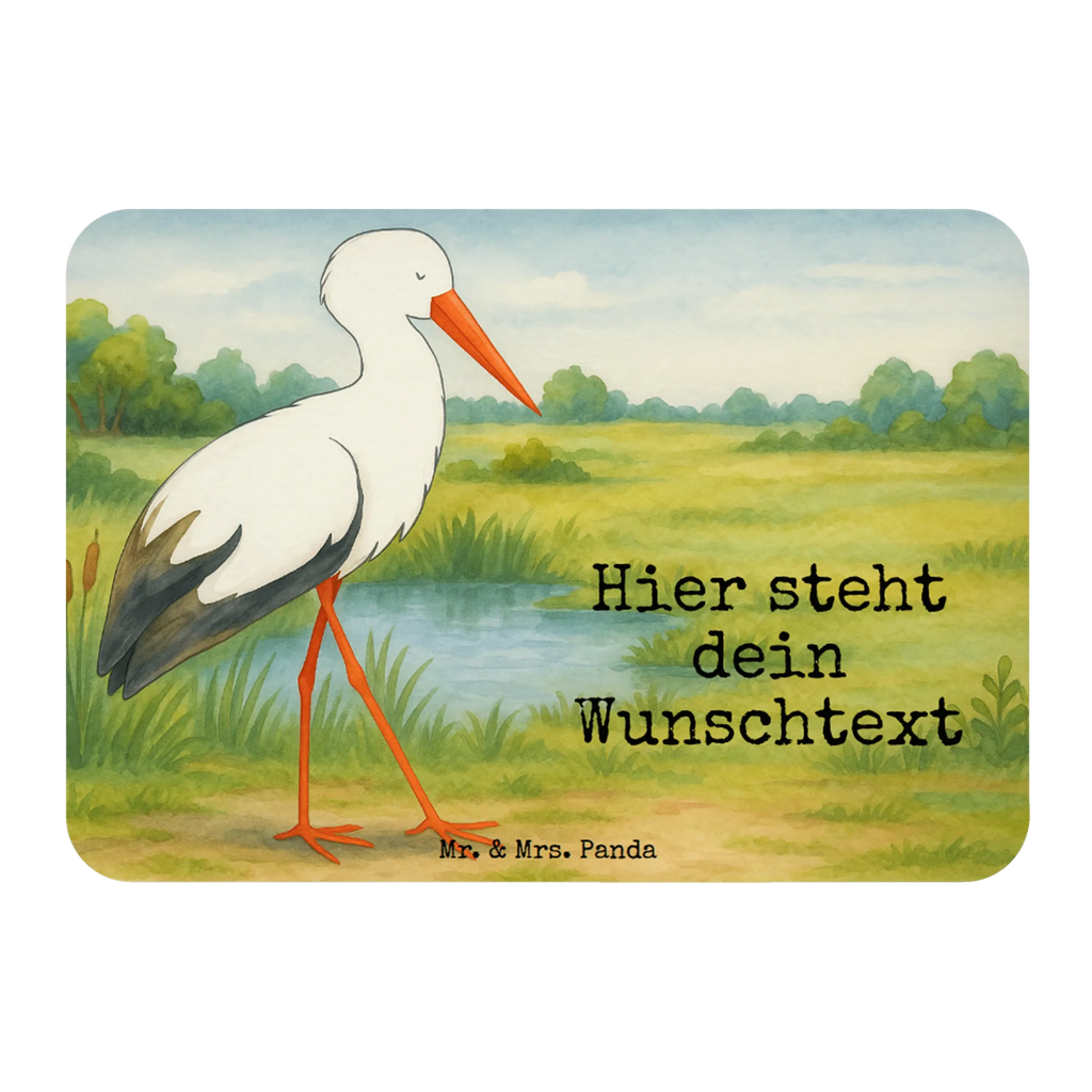 Personalizowany Magnes Bocian Design Motywy zwierzęce, dobra energia, zabawne powiedzonka, zwierzęta