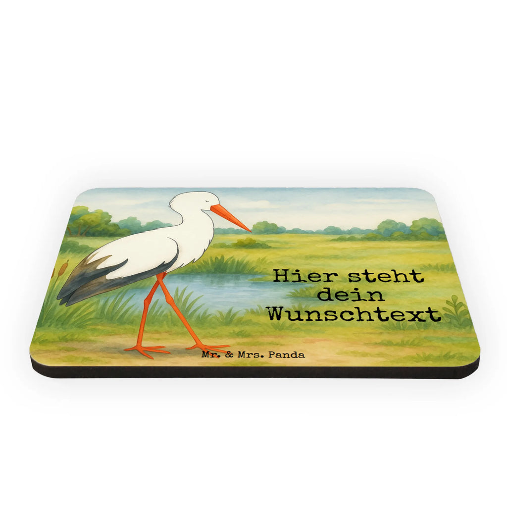 Personalizowany Magnes Bocian Design Motywy zwierzęce, dobra energia, zabawne powiedzonka, zwierzęta