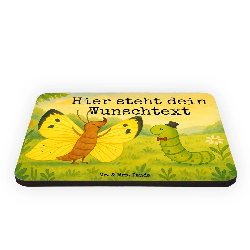 Personalized Magnet Caterpillar butterfly Design small animals, cute, funny, cute animal motives, hand drawn, small world, funny sayings, good mood, happy, gifts, gift ideas, special gifts, animal lover, card, growing up, hat, Caterpillar, cocoon, butterfly, development, lemon butterfly, beauty
