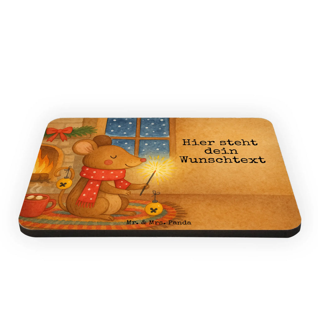 Personalized Magnet Mouse Christmas Design Winter, Christmas, Christmas time, snow, christmas motive, merry christmas, christmas greeting, mouse, christmas miracle, christmas