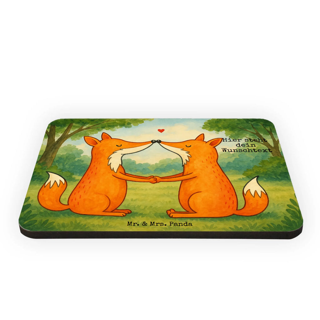 Personalized Magnet foxes Love Design fox, foxes, forest wildlife, clever as a fox, animal lover, husband, partner, marriage, proof of love, fiancée, wife, girlfriend, love, boyfriend, couple, lovers