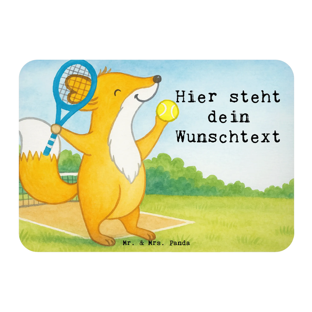 Personalized Magnet Fox play tennis Design Gift, sport, hobby, giving, thank you, award, profit, athlete, tennis club, ball sport, Playing tennis, tennis tournament