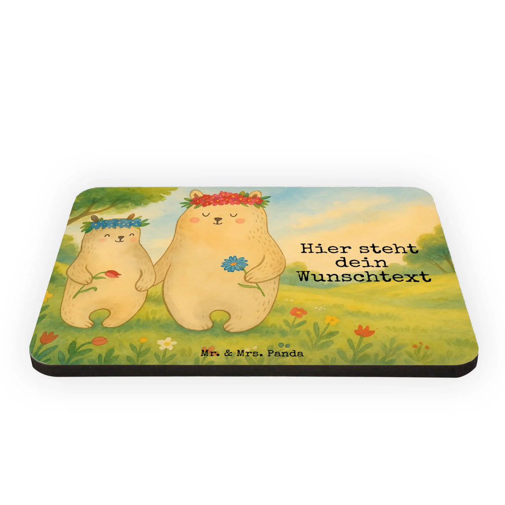 Personalized Magnet Bears with flower crown Design Family, Father's Day, Mother's Day, brother, sister, Mom, Dad, mommy, bears, mom, family, favorite person, gift mommy. mother's day, role model, daughter, children, favorite mommy, daughters, best mommy, Bear, child, world best mommy