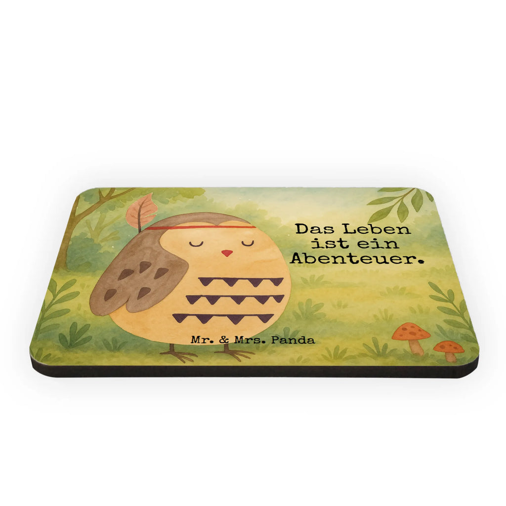 Magnet Eule Federschmuck Design Motivmagnete, Notiz Magnet, Whiteboard Magnet, Kühlschrankmagnet, Kühlschrank Dekoration, Souvenir Magnet, Pinnwandmagnet, Dekomagnet, Eule, Reisespruch, Federschmuck, Dekoration, Owl, Eule Deko, Das Leben ist ein Abenteuer