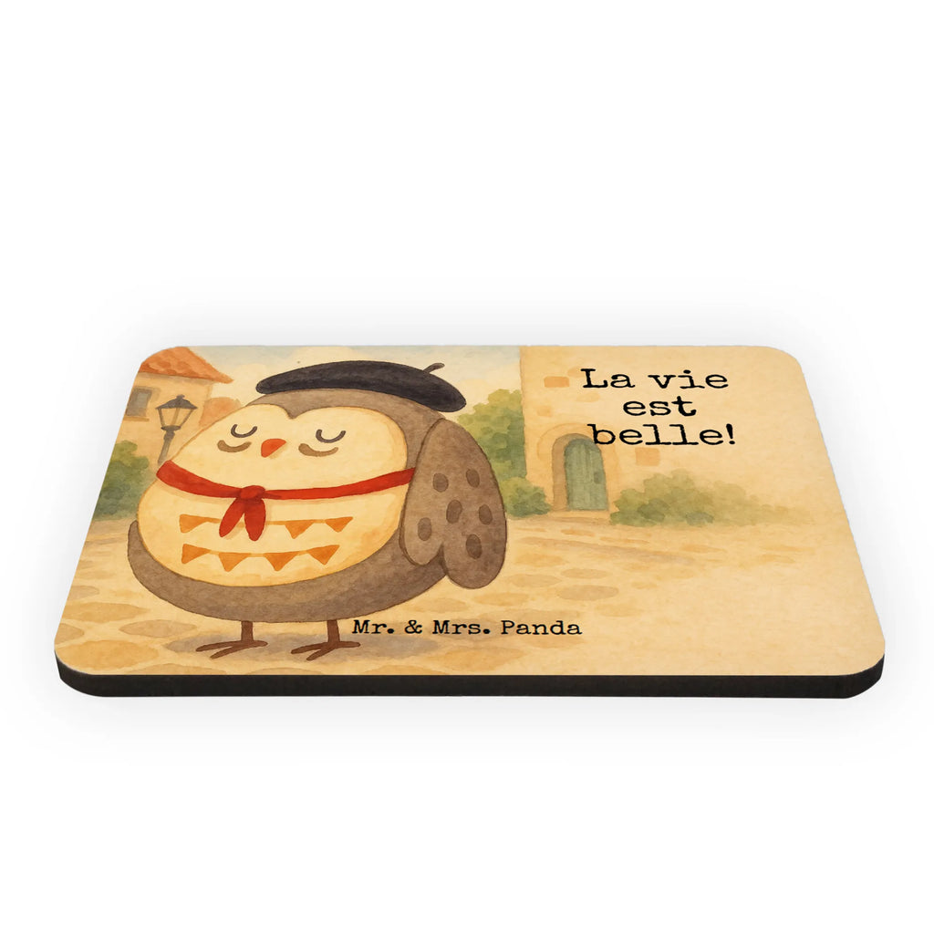 Magnet Eule Frankreich Design Whiteboard Magnet, Dekomagnet, Notiz Magnet, Souvenir Magnet, Kühlschrank Dekoration, Pinnwandmagnet, Motivmagnete, Kühlschrankmagnet, Eule, Spruch schön, Eule Deko, Spruch Französisch, das Leben ist schön, La vie est belle, Owl, Frankreich, Eulen, hibou