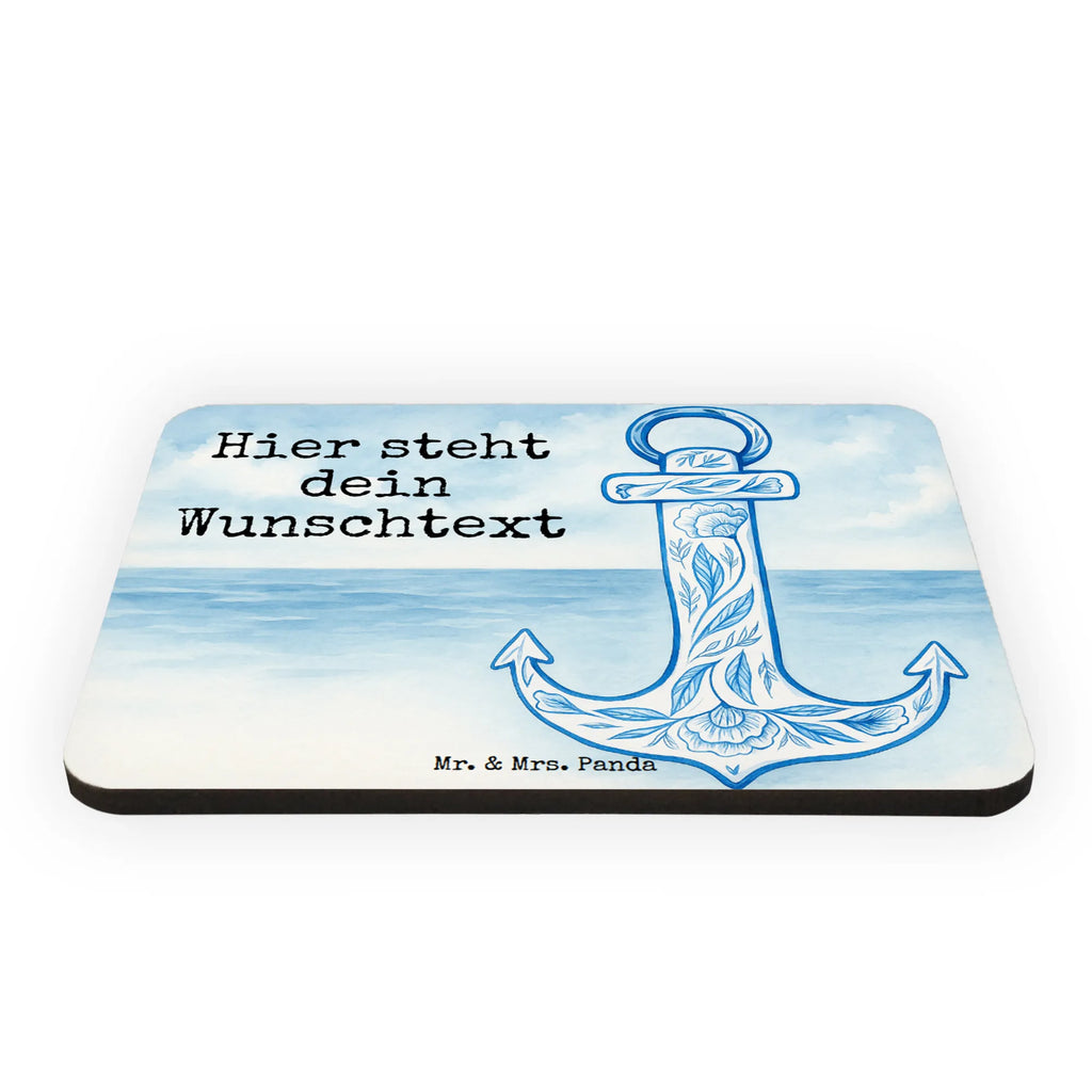 Personalized Magnet anchor Blue Design small animals, cute, funny, cute animal motives, hand drawn, small world, funny sayings, good mood, happy, gifts, gift ideas, special gifts, animal lover, card