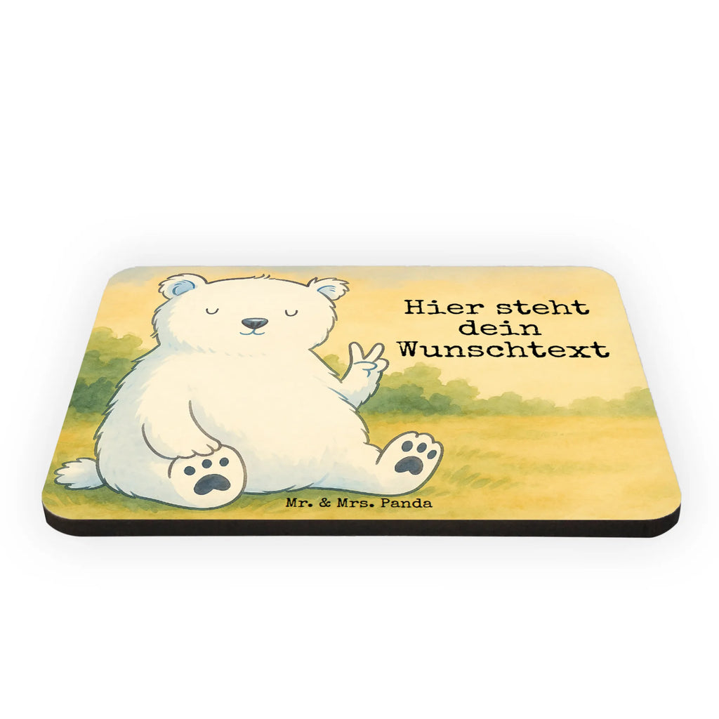 Personalized Magnet Icebear Lazy Design bear, teddy, teddy bear, cuddly toy, home office, office, work, relaxing, workplace, Polar bear, office job, North Pole, lazy