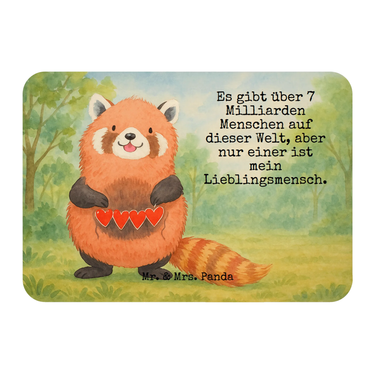 Magnes Czerwony Panda Design zwierzęta, Motywy zwierzęce, dobra energia, zabawne powiedzonka