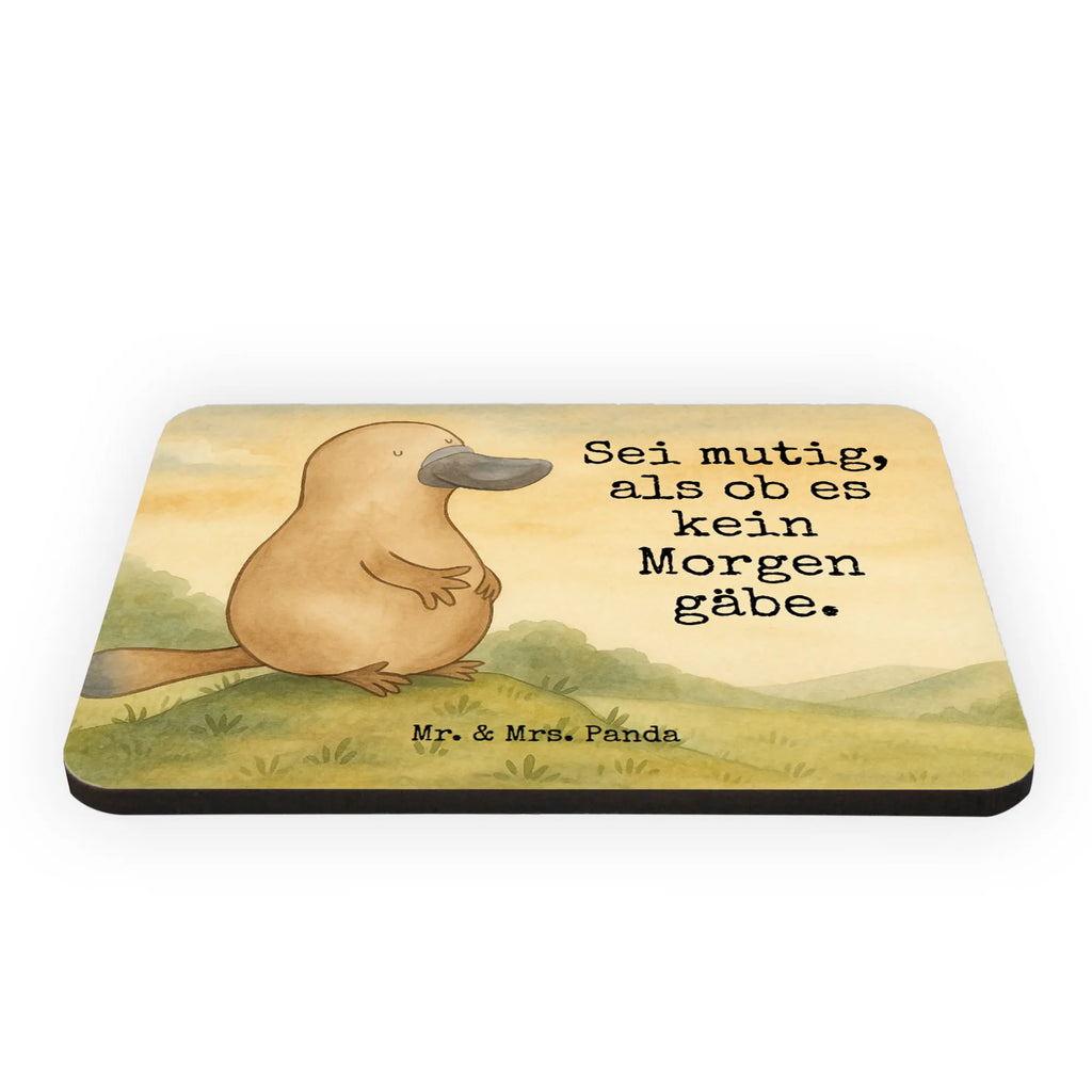 Magnet Schnabeltier Mut Design Kühlschrank Dekoration, Motivmagnete, Souvenir Magnet, Dekomagnet, Notiz Magnet, Whiteboard Magnet, Kühlschrankmagnet, Pinnwandmagnet, Meerestiere, Meer, Urlaub, Lebensweisheit, Motivation, Büro, Arbeit, Schnabeltiere, Raodtrip, Neustart, Training, Schnabeltier, Weltreise, Neuanfang, Mut, mutig