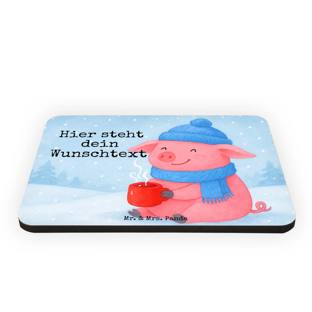 Personalized Magnet piggy Mulled wine Design Winter, Christmas, Christmas time, snow, mulled wine, saying, drunk, Christmas market