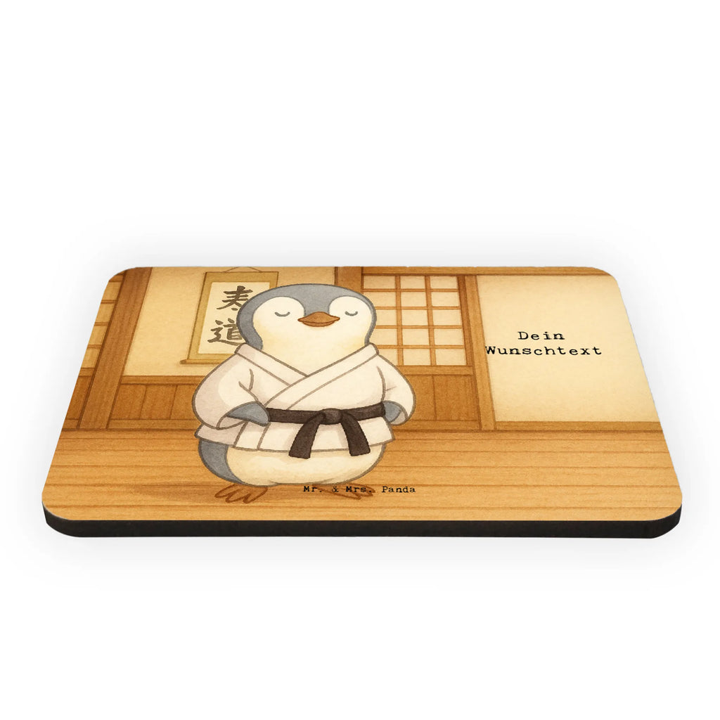 Personalized Magnet penguin karate Design Gift, sport, hobby, giving, thank you, award, profit, athlete, Karate, martial arts, self defense, karate club