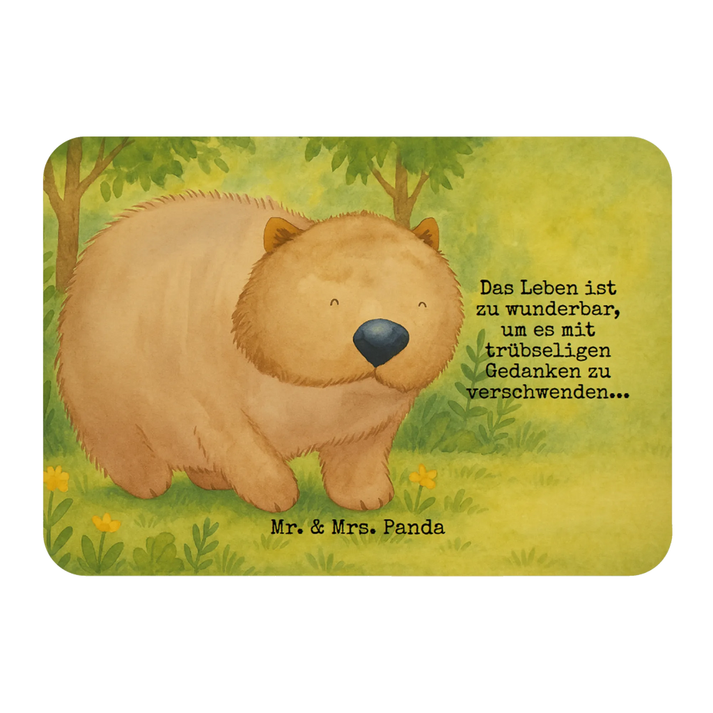 Magnet Wombat Design Dekomagnet, Kühlschrank Dekoration, Pinnwandmagnet, Motivmagnete, Notiz Magnet, Souvenir Magnet, Whiteboard Magnet, Kühlschrankmagnet, Tiermotive, Gute Laune, lustige Sprüche, Tiere, Motivation, Spruch, Das Leben ist schön, Australien, Wombat