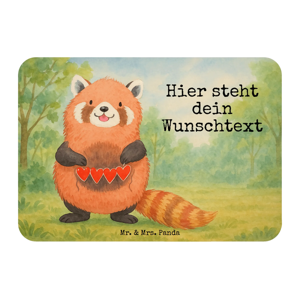 Personalized Magnet red panda Design small animals, cute, funny, cute animal motives, hand drawn, small world, funny sayings, good mood, happy, gifts, gift ideas, special gifts, animal lover, card, love, red, heart, favourite person, darling, Panda