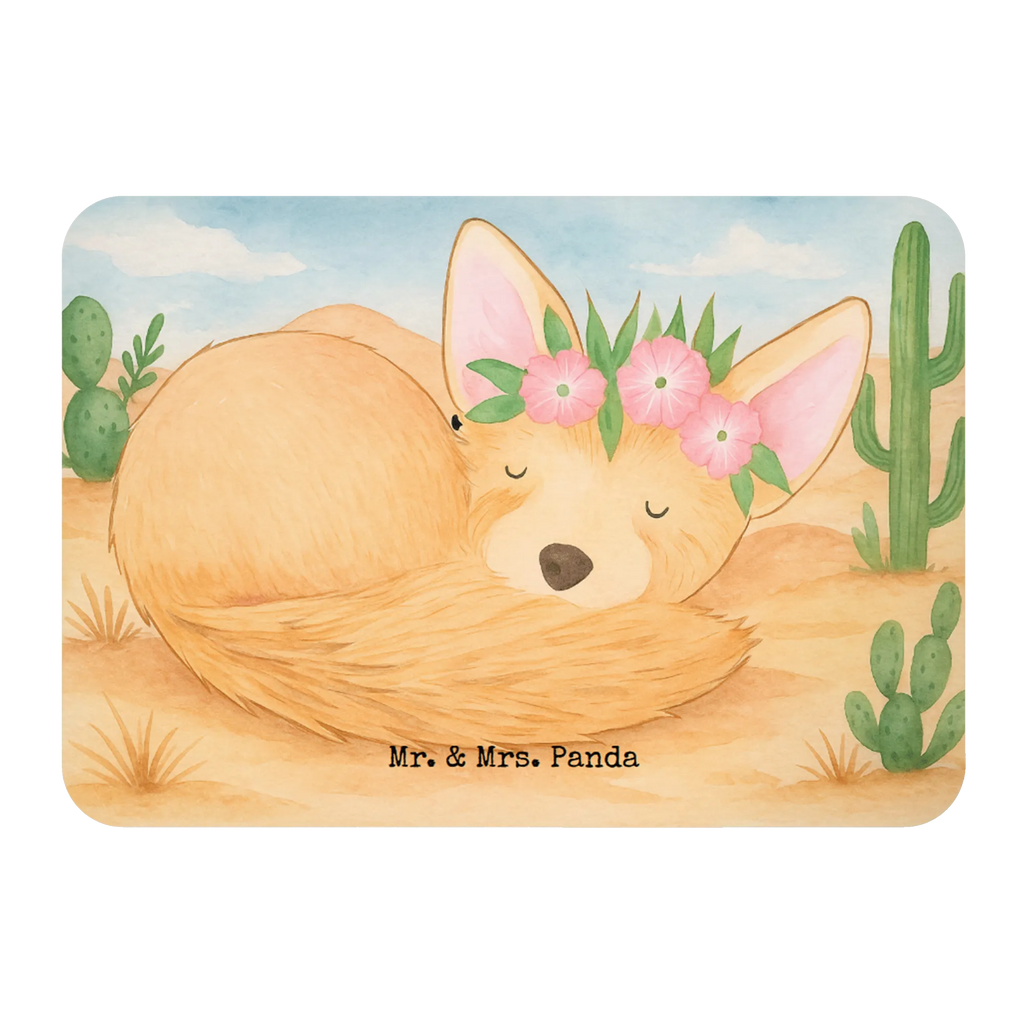 Magnet Wüstenfuchs Blumen Design Kühlschrankmagnet, Dekomagnet, Motivmagnete, Kühlschrank Dekoration, Notiz Magnet, Pinnwandmagnet, Souvenir Magnet, Whiteboard Magnet, Afrika, Wildtiere, Blumen, Glücklich, Wüste, Wüstenfuchs, Blumenkranz