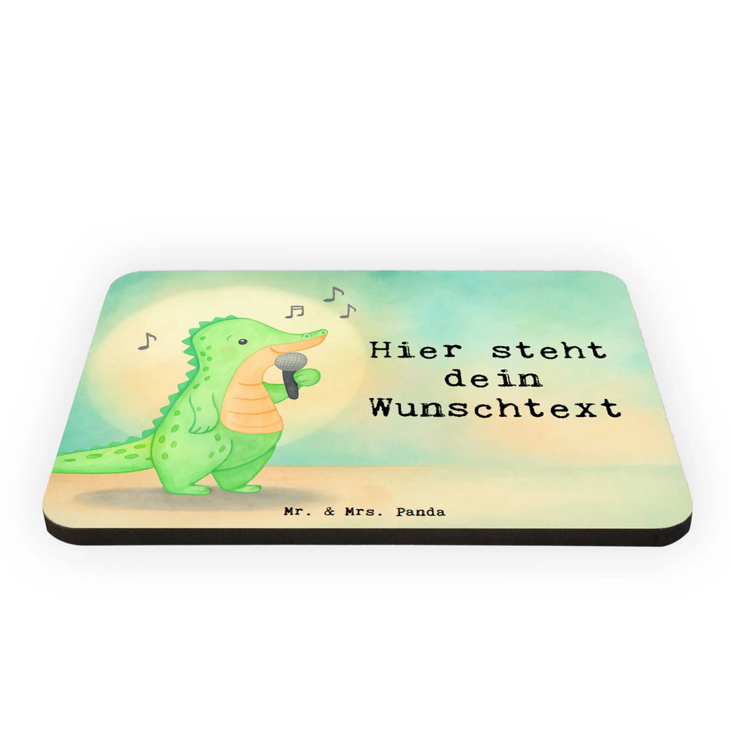 Personalized Magnet crocodile To sing Design Gift, sport, hobby, giving, thank you, award, profit, athlete, Singing, hobby singers, band, vocals, live performance