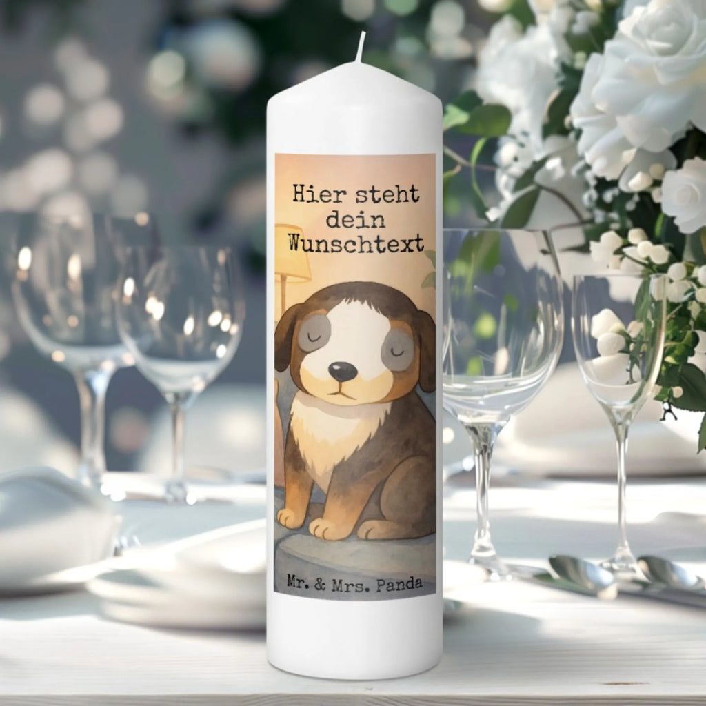 Personalizowana świeca pies relaks Design Pies, motyw psa, zwierzę domowe, rasa psa, miłośnik zwierząt, właściciel psa, powiedzenia