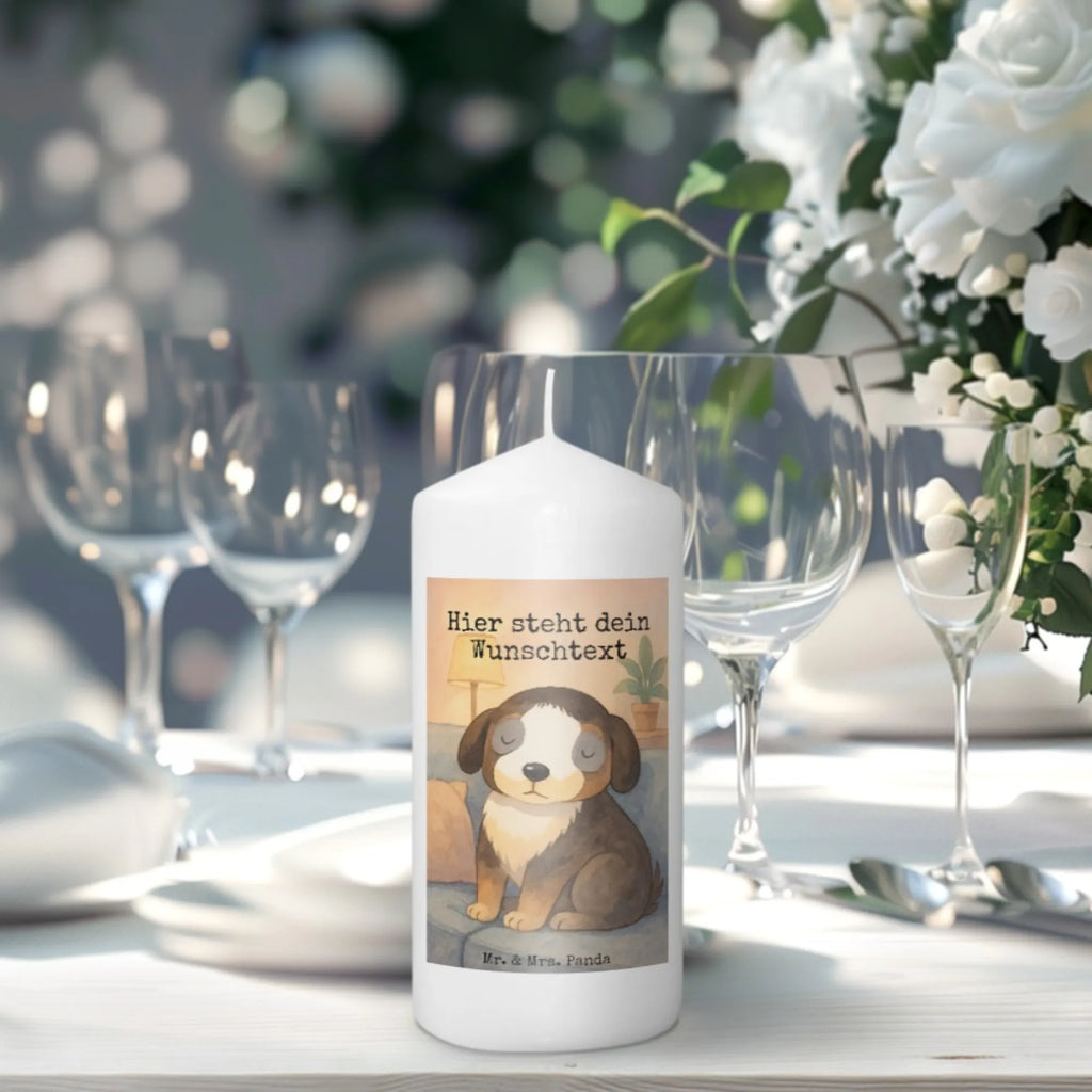 Personalizowana świeca pies relaks Design Pies, motyw psa, zwierzę domowe, rasa psa, miłośnik zwierząt, właściciel psa, powiedzenia