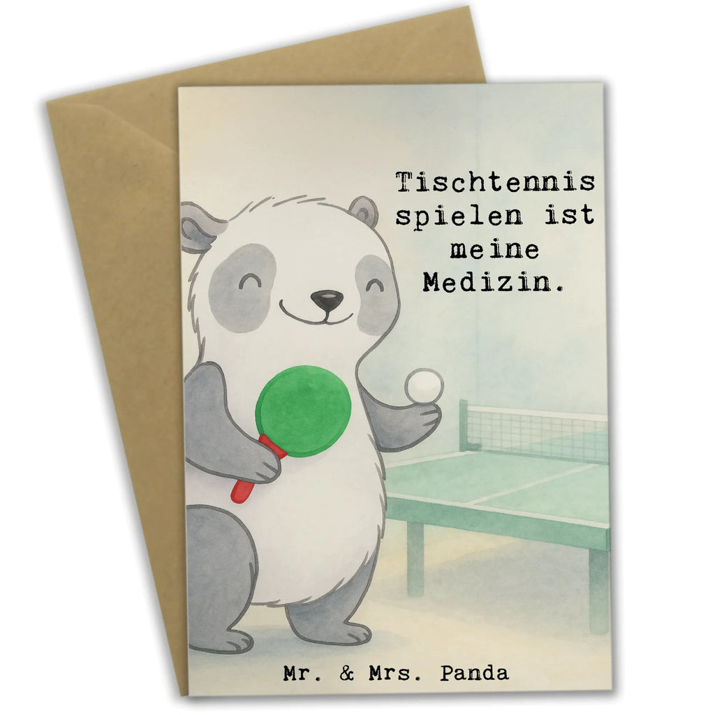 Grußkarte Panda Tischtennis Design Geburtstagskarte, Ansichtskarten, Glückwunschkarte, Hochzeitskarte, Grußkarte, Karte, Einladungskarte, Klappkarte, Geschenk, Sport, Sportart, Hobby, Schenken, Danke, Dankeschön, Auszeichnung, Gewinn, Sportler, Tischtennis Verein, Ballsport, Tischtennis Bund, Tischtennis