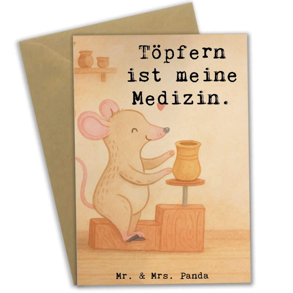Grußkarte Maus Töpfern Design Karte, Grußkarte, Hochzeitskarte, Einladungskarte, Ansichtskarten, Klappkarte, Glückwunschkarte, Geburtstagskarte, Geschenk, Sport, Sportart, Hobby, Schenken, Danke, Dankeschön, Auszeichnung, Gewinn, Sportler, Töpfern, Töpferkurs, Töpferei