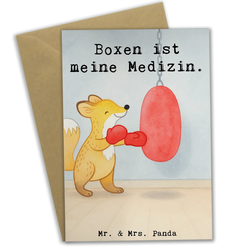 Grußkarte Fuchs Boxen Design Geburtstagskarte, Einladungskarte, Karte, Hochzeitskarte, Ansichtskarten, Glückwunschkarte, Klappkarte, Grußkarte, Geschenk, Sport, Sportart, Hobby, Schenken, Danke, Dankeschön, Auszeichnung, Gewinn, Sportler, Boxtraining, Boxkampf, Boxen