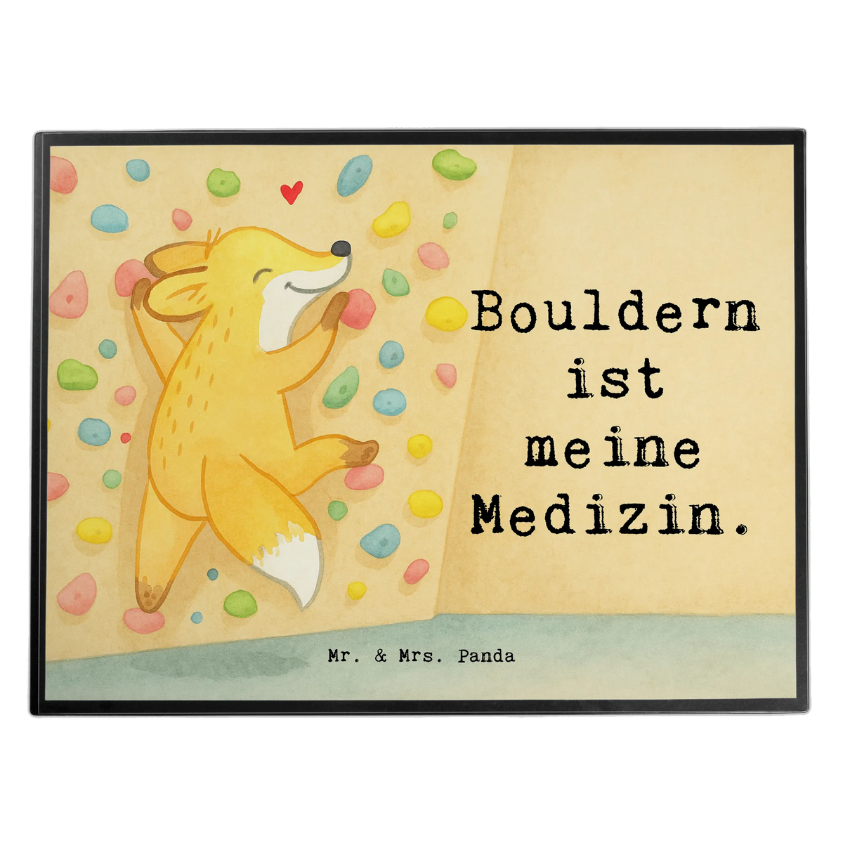 Desk pad Fox bouldering Design Gift, giving, thank you, award, profit, athlete, climbing hall, bouldering hall, bouldering, climbing