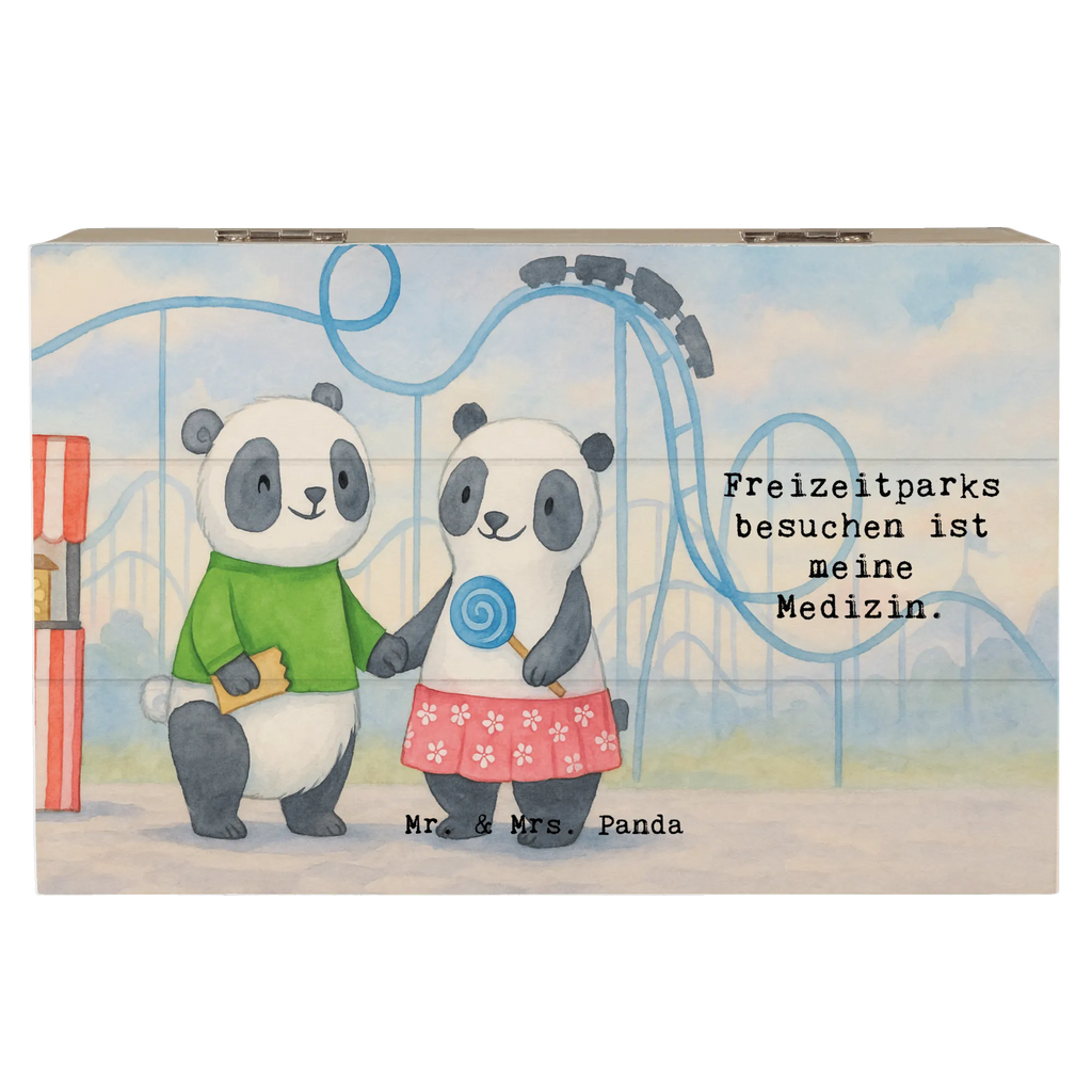 Holzkiste Pandas Freizeitpark besuchen Design Dekokiste, XXL, Schatulle, Schatzkiste, Holzkiste, Geschenkbox, Erinnerungskiste, Kiste, Erinnerungsbox, Aufbewahrungsbox, Truhe, Geschenkdose, Geschenk, Sport, Sportart, Hobby, Schenken, Danke, Dankeschön, Auszeichnung, Gewinn, Sportler, Freizeitpark besuchen, Achterbahn fahren