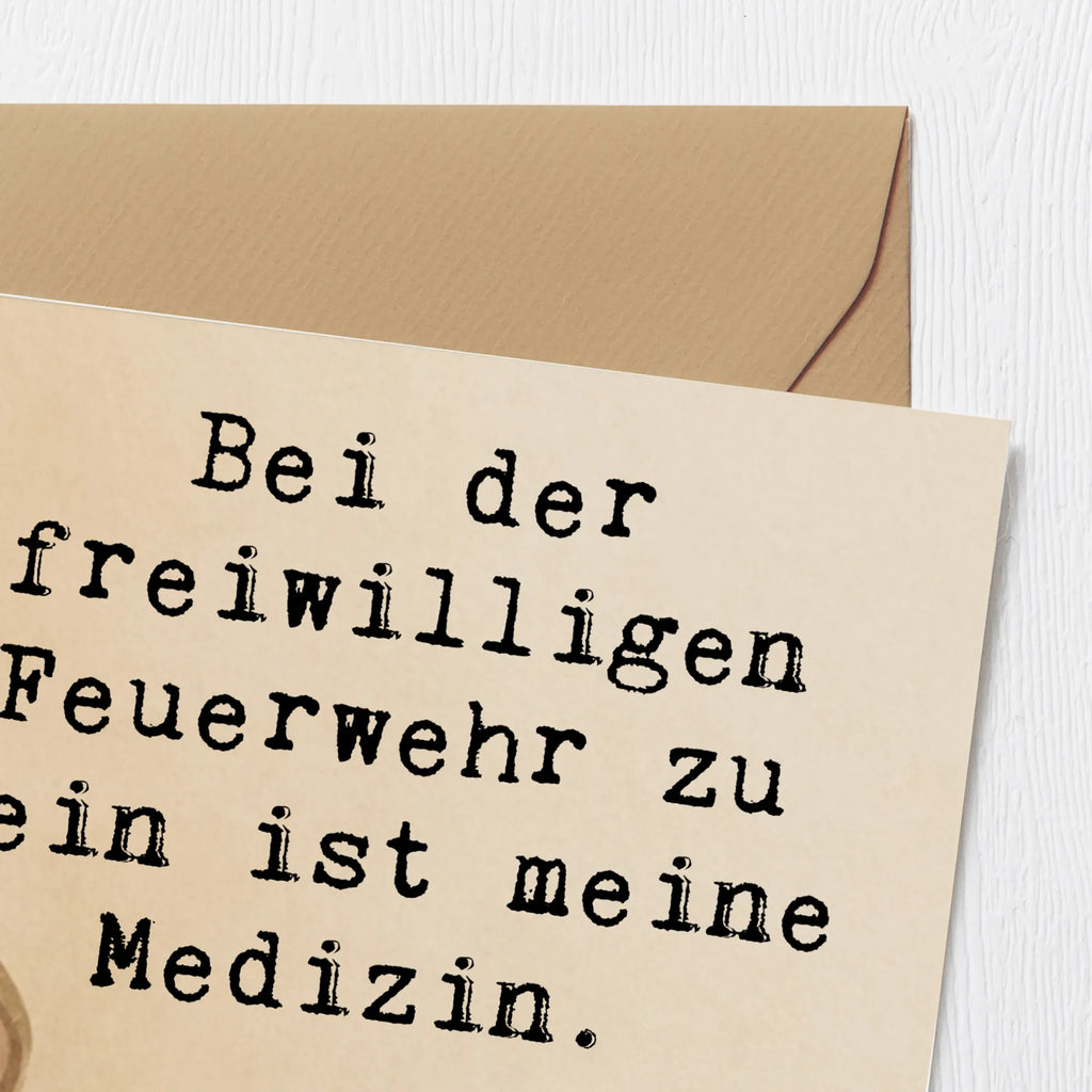 Deluxe Card bear Volunteer firefighter Design Hochwertige Klappkarte, Hochzeitskarte, Grußkarte, Glückwunschkarte, Geburtstagskarte, Hochwertige Grußkarte, Klappkarte, Einladungskarte, Karte, Geschenk, Sport, Sportart, Hobby, Schenken, Danke, Dankeschön, Auszeichnung, Gewinn, Sportler, Feuerwehrfest, Freiwillige Feuerwehr, Jugendfeuerwehr