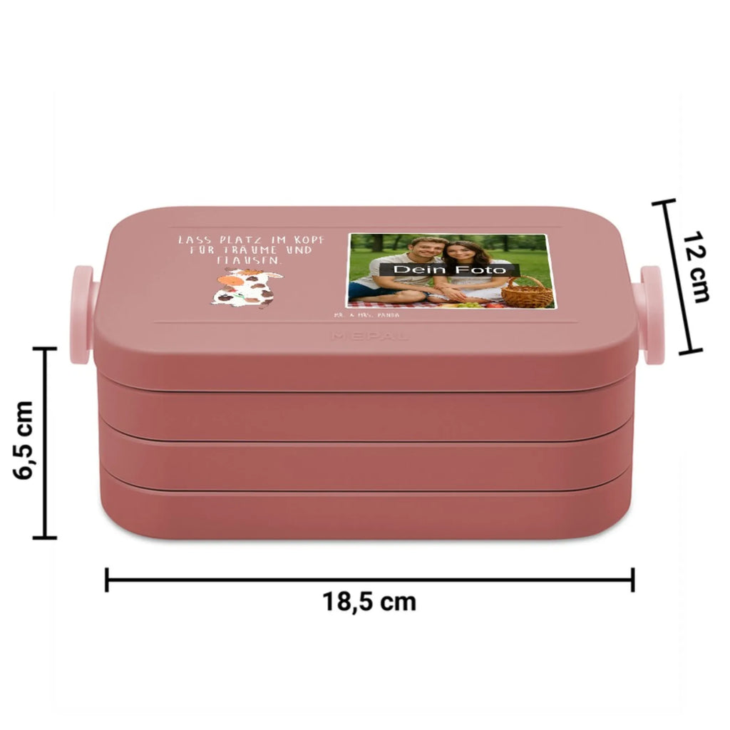 MEPAL Foto Bentobox Kuh Foto Brotdose, Foto Bentobox, Foto Lunchbox, Bauernhof, Hoftiere, Landwirt, Landwirtin, Magie, Milch, Hof, Spruch, Milchkuh, Kühe, Kuh, Träume, Motivtion, Flausen