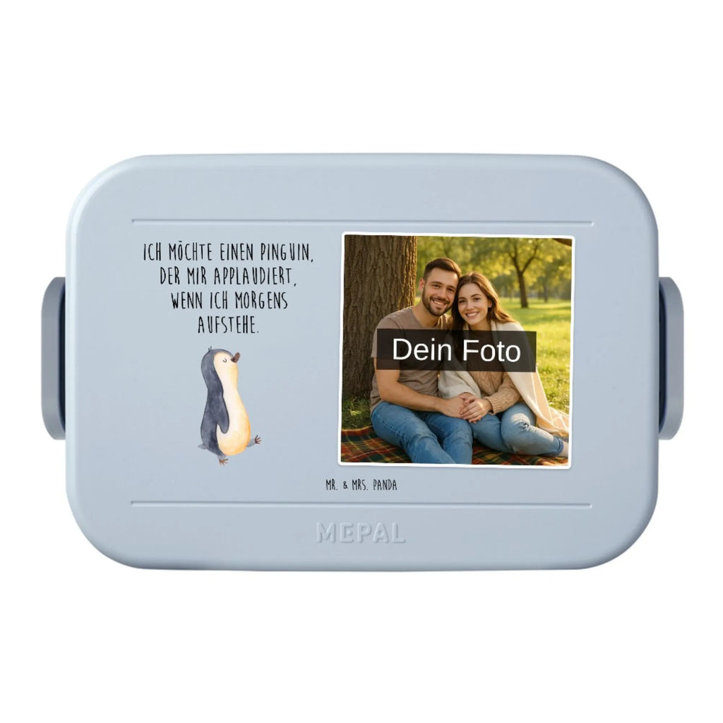 MEPAL Foto Bentobox Pinguin marschieren Foto Brotdose, Foto Lunchbox, Foto Bentobox, Pinguin, Frühaufsteher, Langschläfer, Schwester, Familie, Bruder, Pinguine