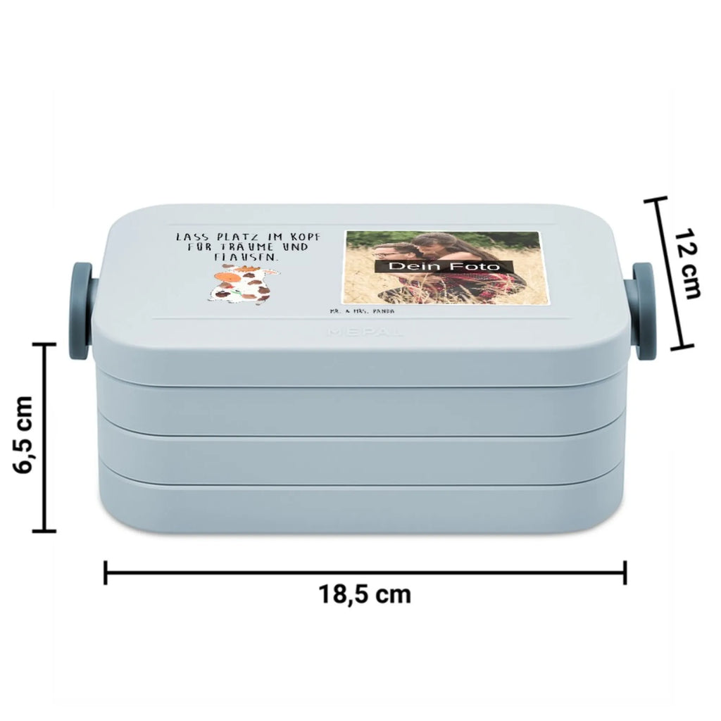 MEPAL Foto Bentobox Kuh Foto Brotdose, Foto Bentobox, Foto Lunchbox, Bauernhof, Hoftiere, Landwirt, Landwirtin, Magie, Milch, Hof, Spruch, Milchkuh, Kühe, Kuh, Träume, Motivtion, Flausen