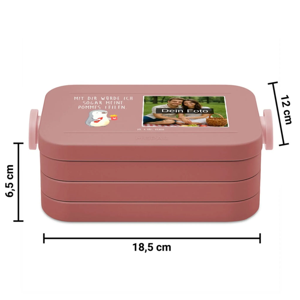 MEPAL Foto Bentobox Pinguin Pommes Foto Lunchbox, Foto Brotdose, Foto Bentobox, Liebe, Partner, Freund, Freundin, Ehemann, Ehefrau, Heiraten, Verlobung, Heiratsantrag, Liebesgeschenk, Jahrestag, Hocheitstag, Mitbringsel, Liebesbeweis, für Männer, Valentinstag, für Ehemann, Geschenk für Frauen, Geschenk für Partner, Geschenk für Freundin, Hochzeitstag