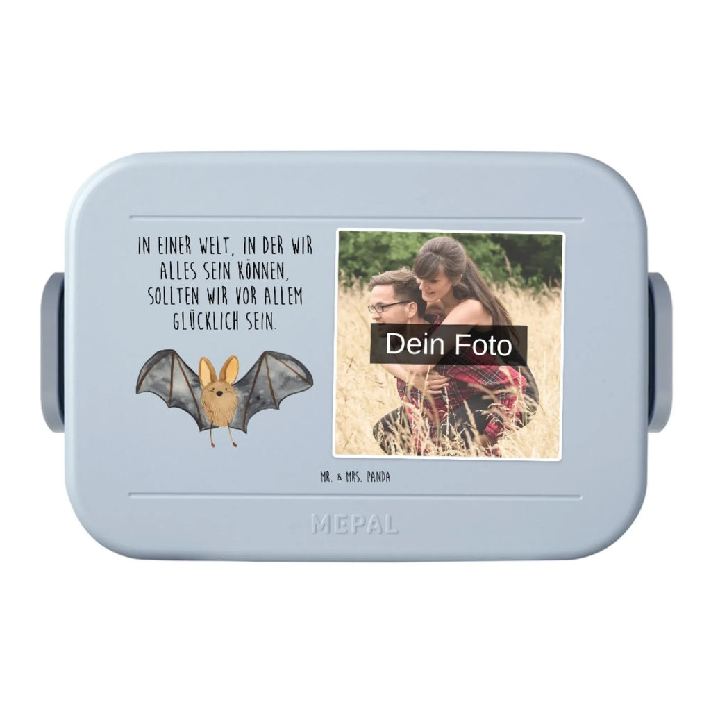 MEPAL Foto Bentobox Fledermaus Flügel Foto Brotdose, Foto Lunchbox, Foto Bentobox, Tiermotive, Gute Laune, lustige Sprüche, Tiere