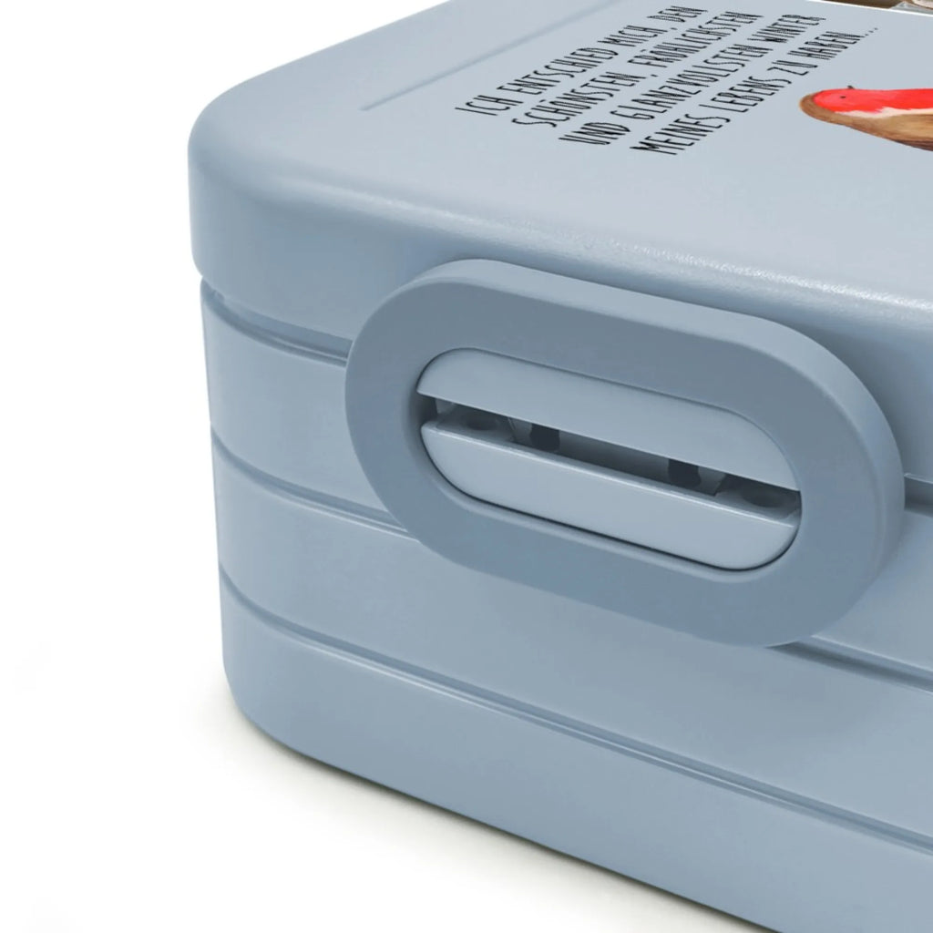 MEPAL Foto Bentobox Rotkehlchen Schlitten Foto Lunchbox, Foto Bentobox, Foto Brotdose, Winter, Weihnachten, Weihnachtsdeko, Nikolaus, Advent, Heiligabend, Wintermotiv, Schlitten, Vogel