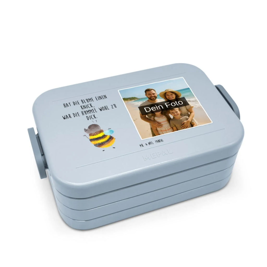MEPAL Foto Bentobox Hummel flauschig Foto Bentobox, Foto Brotdose, Foto Lunchbox, Tiermotive, Gute Laune, lustige Sprüche, Tiere, Blume, Hummel, Flauschig, Natur, Biene