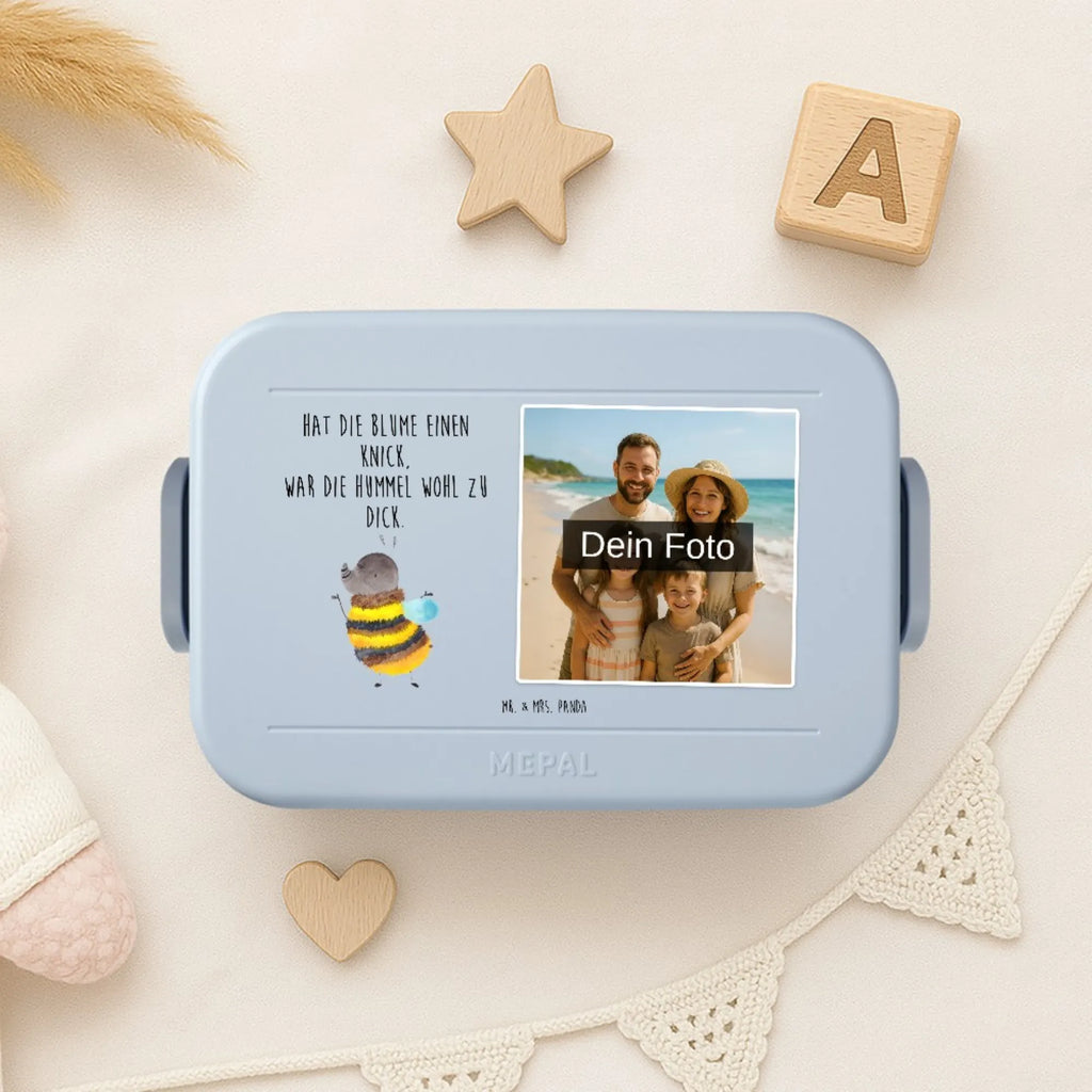 MEPAL Foto Bentobox Hummel flauschig Foto Bentobox, Foto Brotdose, Foto Lunchbox, Tiermotive, Gute Laune, lustige Sprüche, Tiere, Blume, Hummel, Flauschig, Natur, Biene