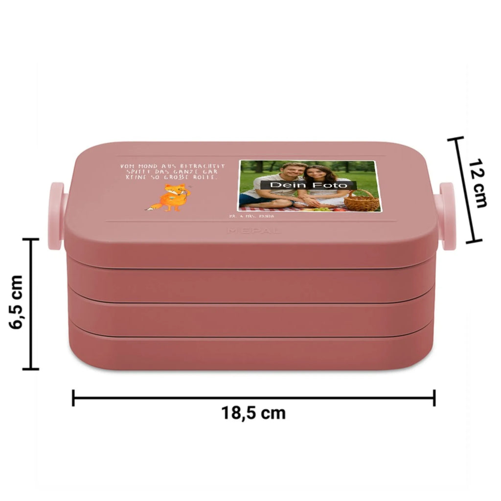 MEPAL Foto Bentobox Fuchs Lord Foto Brotdose, Foto Bentobox, Foto Lunchbox, Fuchs, Füchse, tröstende Worte, Motivation Spruch, Liebeskummer Geschenk, Problemlösung, Spruch lustig