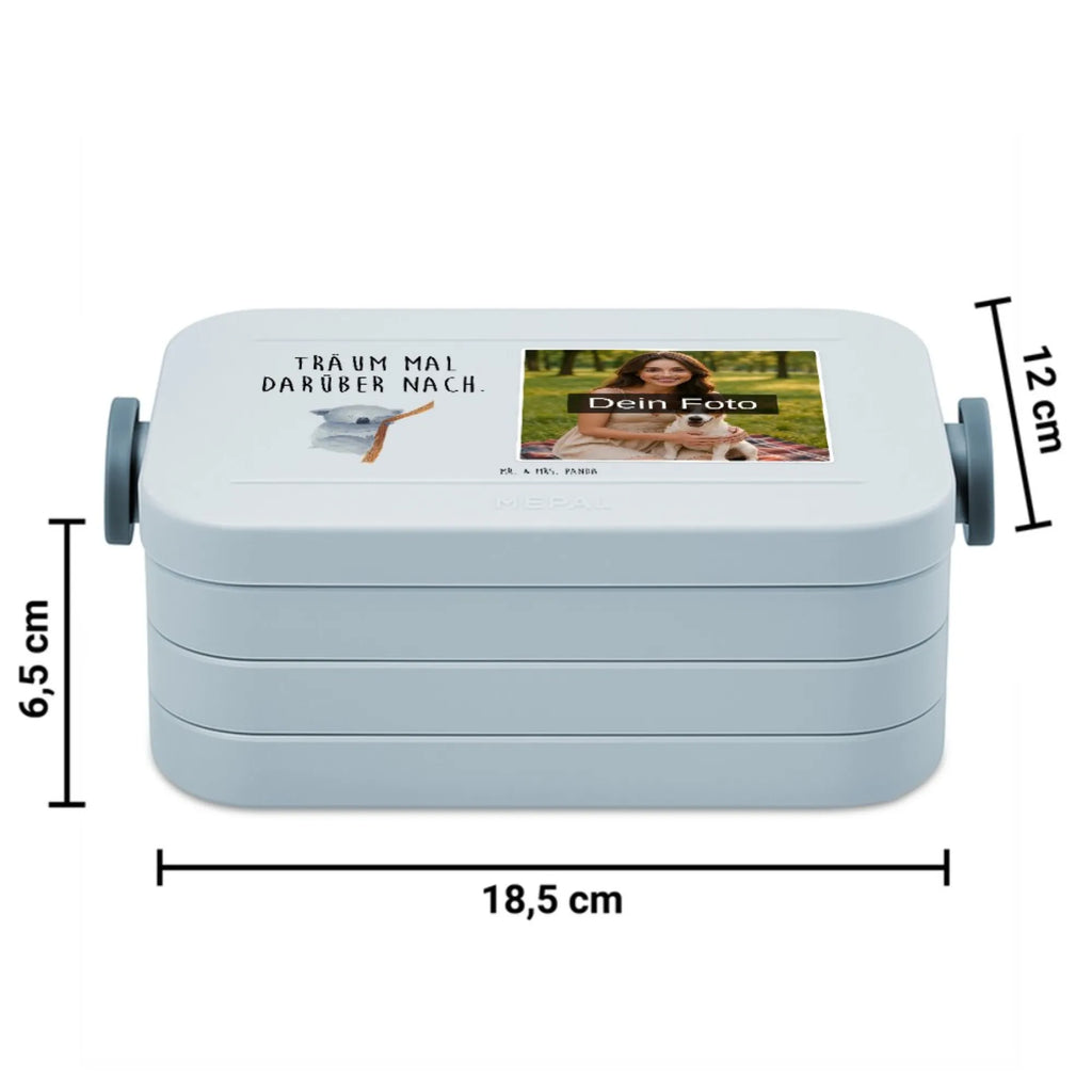 MEPAL Foto Bentobox Koalabär Foto Brotdose, Foto Bentobox, Foto Lunchbox, Tiermotive, Gute Laune, lustige Sprüche, Tiere, Traum, Koala, Bär, Schlafzimmer, Koalabär, schlafen, träumen, Traumland
