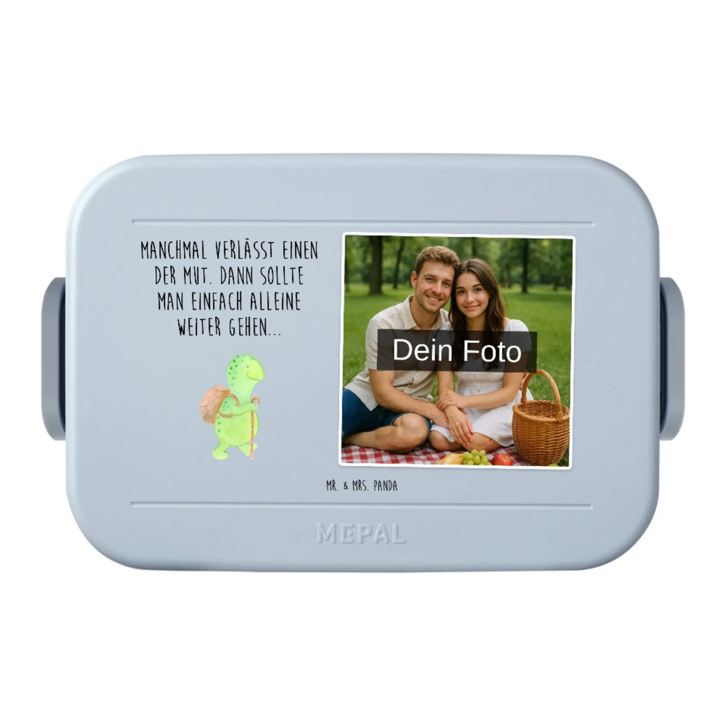 MEPAL Foto Bentobox Schildkröte Wanderer Foto Brotdose, Foto Lunchbox, Foto Bentobox, Schildkröte, Schildkröten, Motivationsspruch, Motivationssprüche, Neuanfang, Motivation