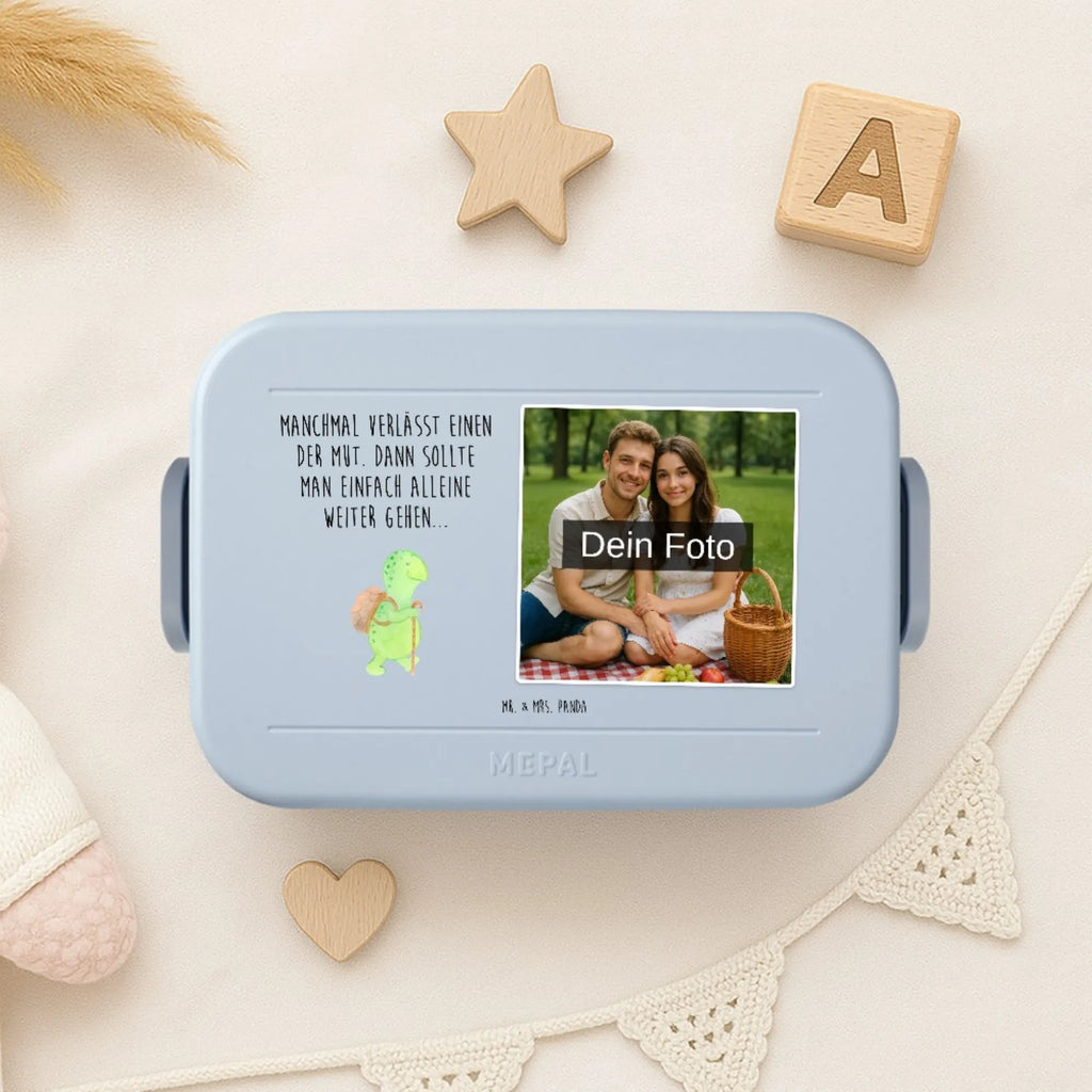 MEPAL Foto Bentobox Schildkröte Wanderer Foto Brotdose, Foto Lunchbox, Foto Bentobox, Schildkröte, Schildkröten, Motivationsspruch, Motivationssprüche, Neuanfang, Motivation