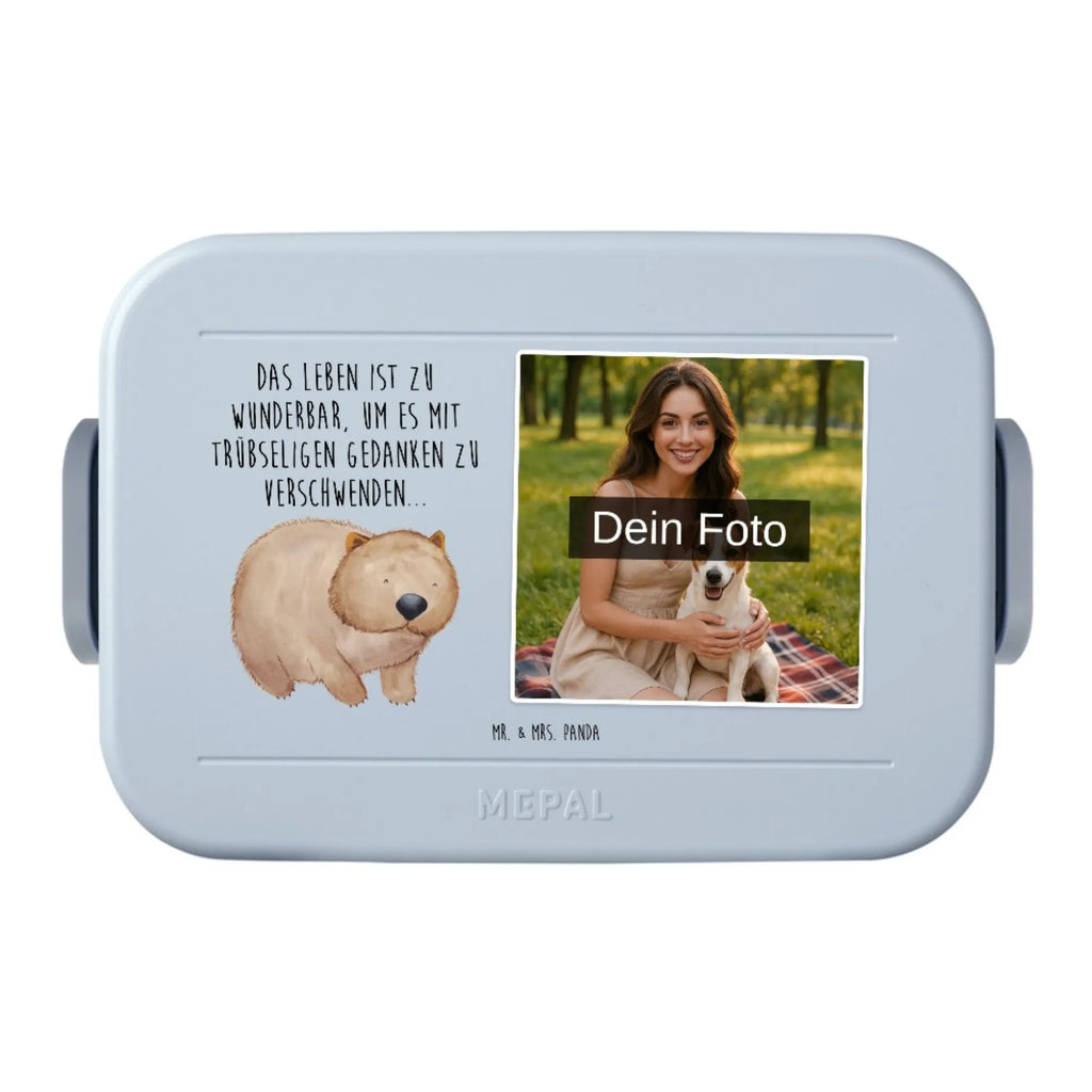 MEPAL Foto Bentobox Wombat Foto Bentobox, Foto Lunchbox, Foto Brotdose, Tiermotive, Gute Laune, lustige Sprüche, Tiere, Motivation, Das Leben ist schön, Wombat, Spruch, Australien